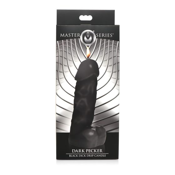 Black Penis Candle with Testicles (352g)