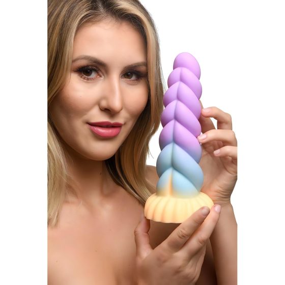 Unicorn Dildo - 21cm (Purple-Yellow)