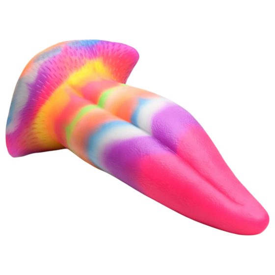 Rainbow Glow Silicone Dildo - 21cm