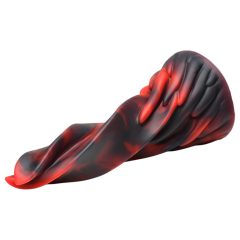 Twisted Silicone Dildo - Hell Kiss - 19cm (Red)