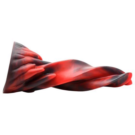 Twisted Silicone Dildo - Hell Kiss - 19cm (Red)