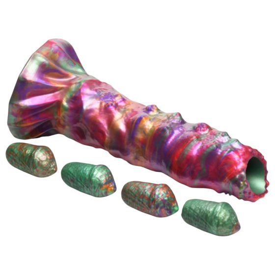 Larva Ovipositor Dildo with Eggs (Rainbow)