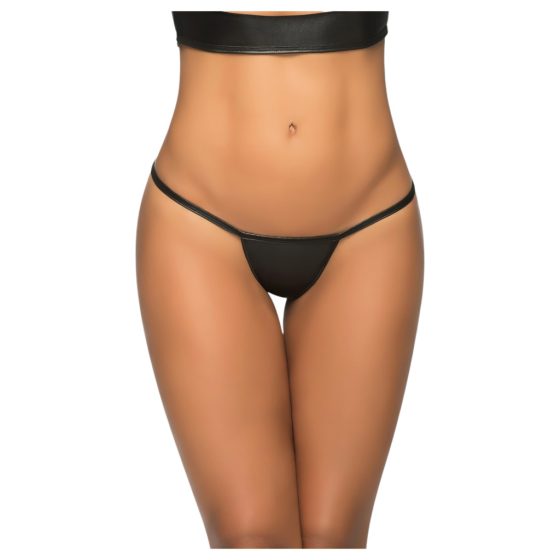 Mapale - Shiny Micro Thong (Black)