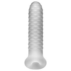 Fat Boy Checker Box - Penis Sleeve (17cm) - Milky White