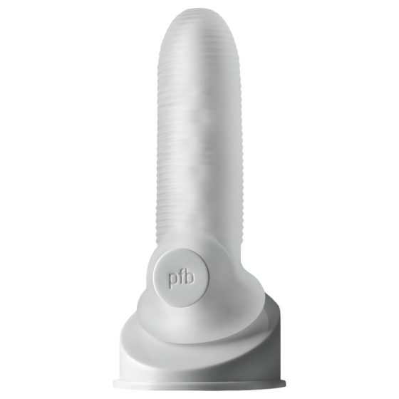 Fat Boy Micro Ribbed - Penis Sleeve (15cm) - Milky White