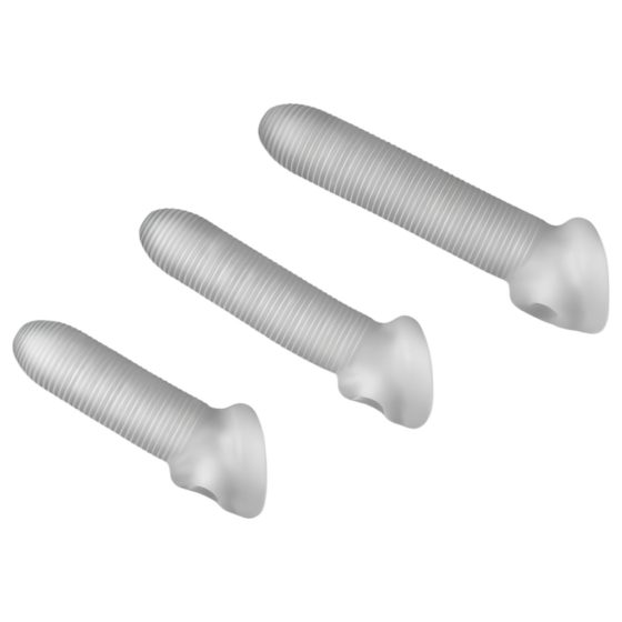 Fat Boy Micro Ribbed - Penis Sleeve (15cm) - Milky White