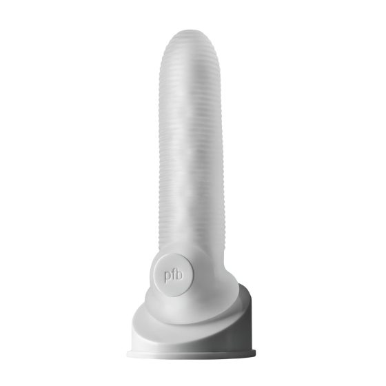 Fat Boy Micro Ribbed - Penis Sleeve (17cm) - Milky White