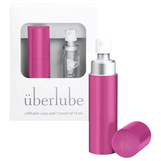 Überlube - Travel Case Silicone Lubricant - Pink (15ml)