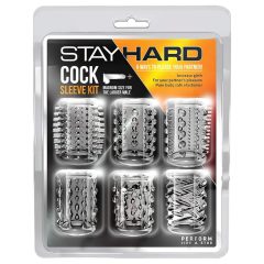 Stay Hard - Penis Sleeve Set - Transparent (6pcs)