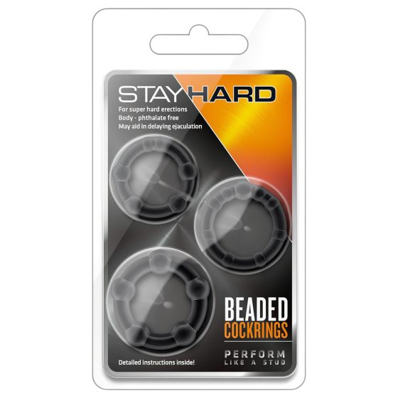 Stay Hard - Penis Ring Set (Black)