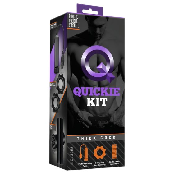 Quickie Kit - Penis Pump Set - Thick (4-piece)