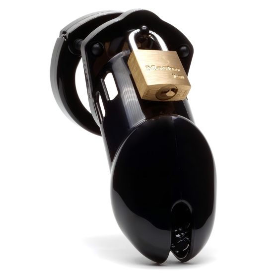 CB-6000 CB-X - Deluxe Black Chastity Cage with Lock