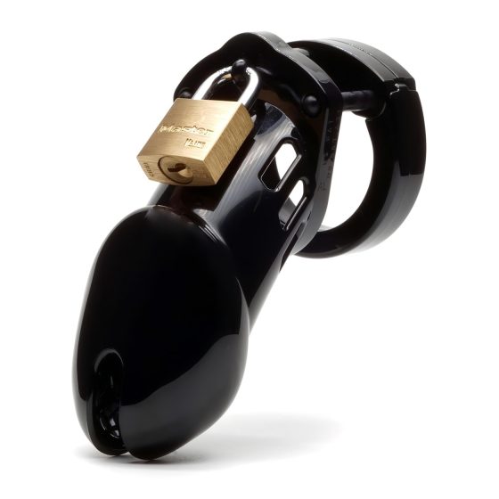 CB-6000 CB-X - Deluxe Black Chastity Cage with Lock