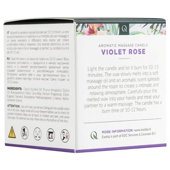 Exotic Violet Rose - Massage Candle (60g)