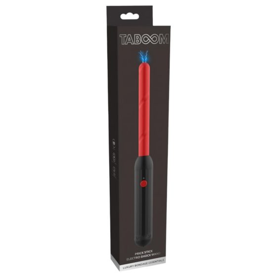 Taboom - Rechargeable Electro Sex Rod (Black-Red)