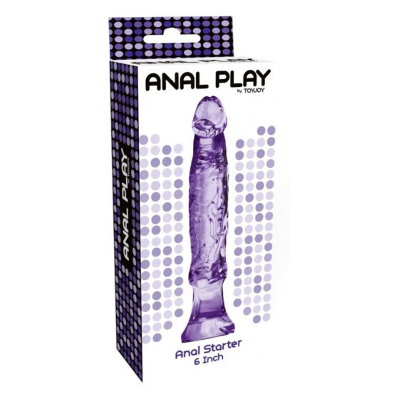 Toyjoy Beginner's Realistic Anal Dildo - 16cm (Purple)