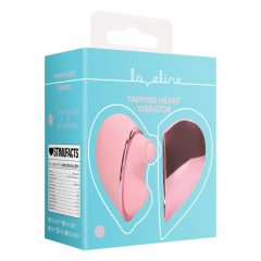   Loveline Tapping Heart - Rechargeable Clitoral Stimulator Vibrator (Pink)