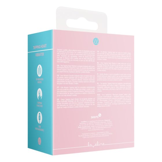 Loveline Tapping Heart - Rechargeable Clitoral Stimulator Vibrator (Pink)