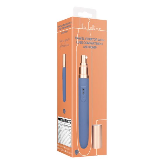 Loveline Travel - Rechargeable Lube Holder Vibrator (Pastel Blue)