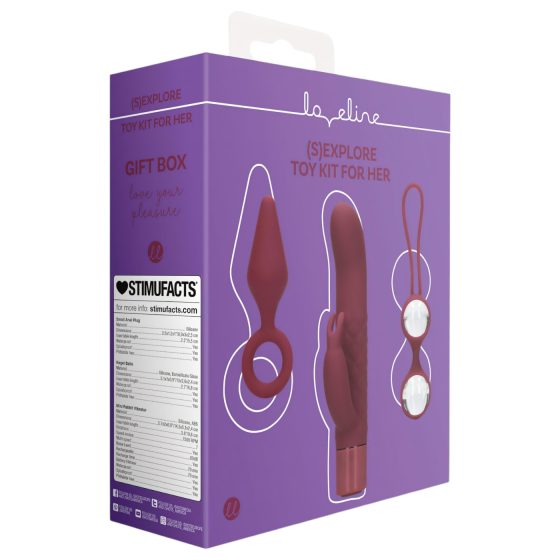 Loveline (S)explore - Sex Toy Kit for Women - (Red)