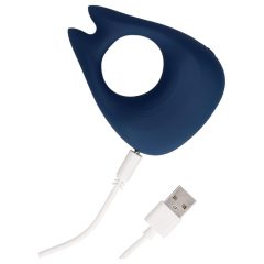 Loveline - Rechargeable Vibrating Cock Ring (Blue)