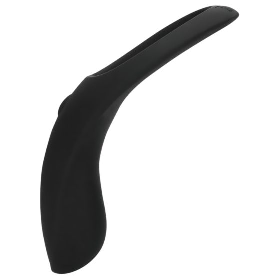 Loveline - Rechargeable, Vibrating Long Penis and Testicle Ring (Black)