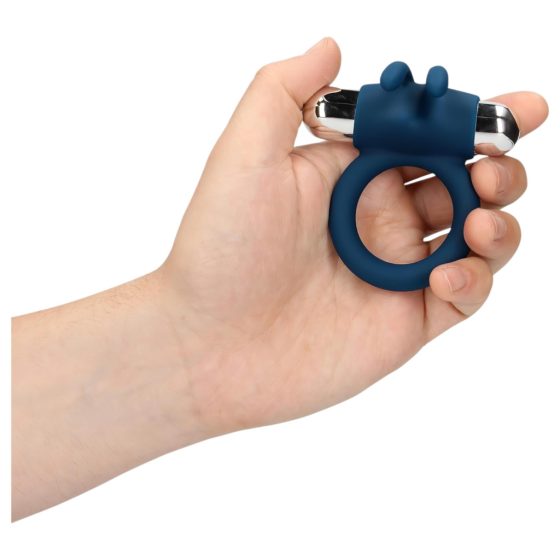 Loveline - Rechargeable Vibrating Cock Ring (Blue)