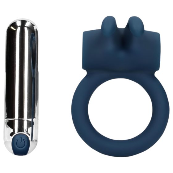 Loveline - Rechargeable Vibrating Cock Ring (Blue)