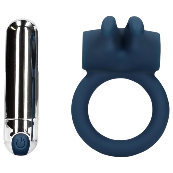 Loveline - Rechargeable Vibrating Penis Ring (Blue)