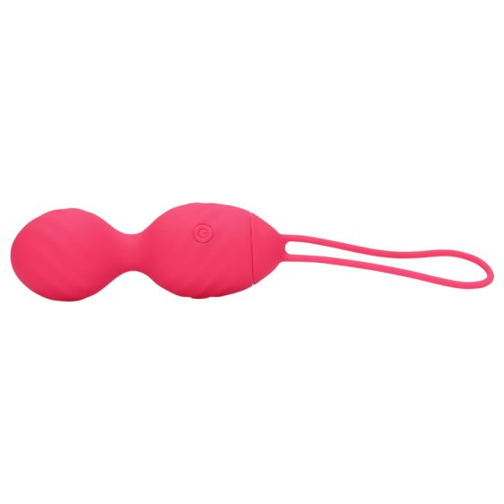 Loveline - Ribbed Vibrating Ben Wa Balls (Pink)