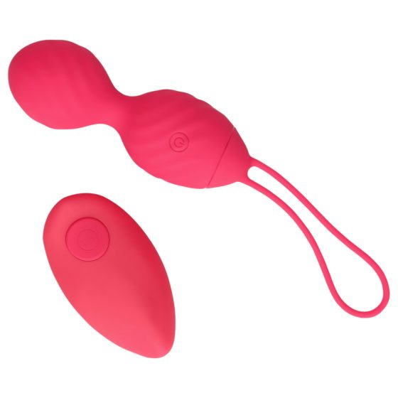 Loveline - Ribbed Vibrating Ben Wa Balls (Pink)