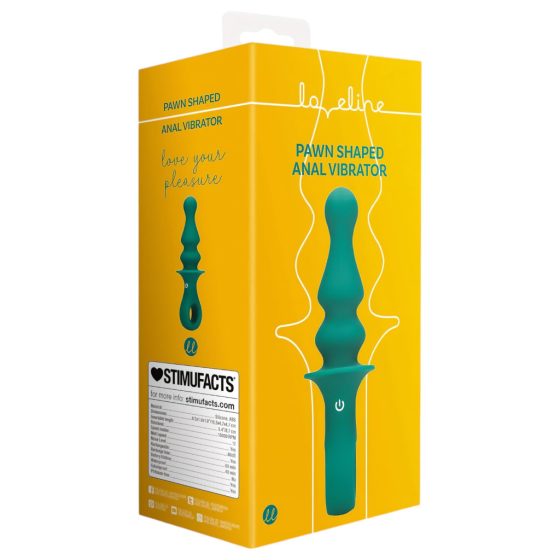 Loveline - Rechargeable, Beaded Anal Vibrator (Green)