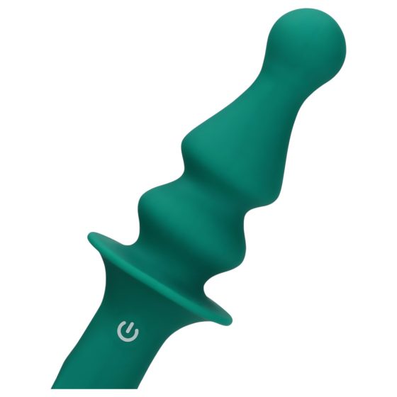 Loveline - Rechargeable, Beaded Anal Vibrator (Green)