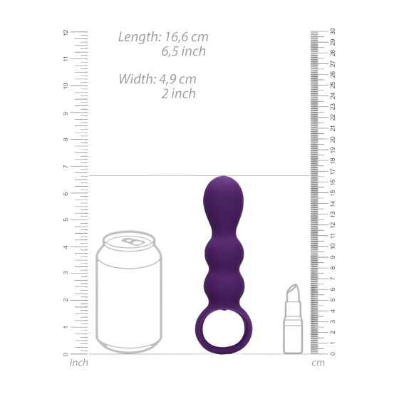 Loveline - rechargeable ball-shaped anal vibrator (purple)