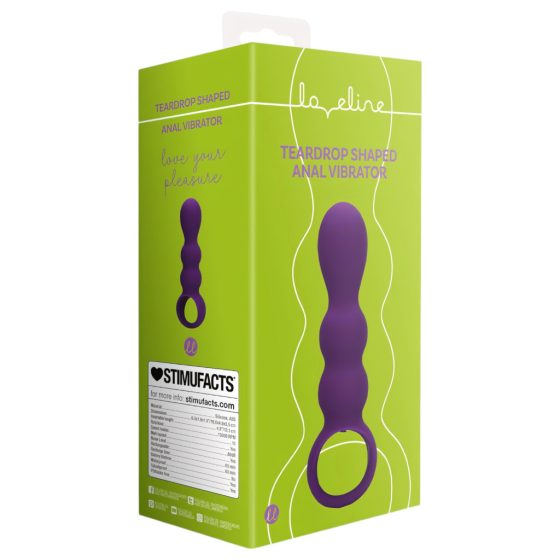 Loveline - rechargeable ball-shaped anal vibrator (purple)