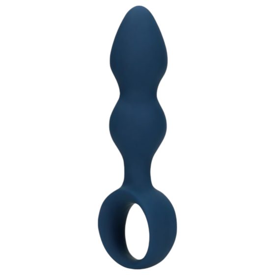 Loveline - anal plug with pull ring - small (blue)