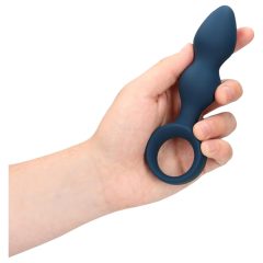 Loveline - Anal Dildo with Finger Loop - Medium (Blue)