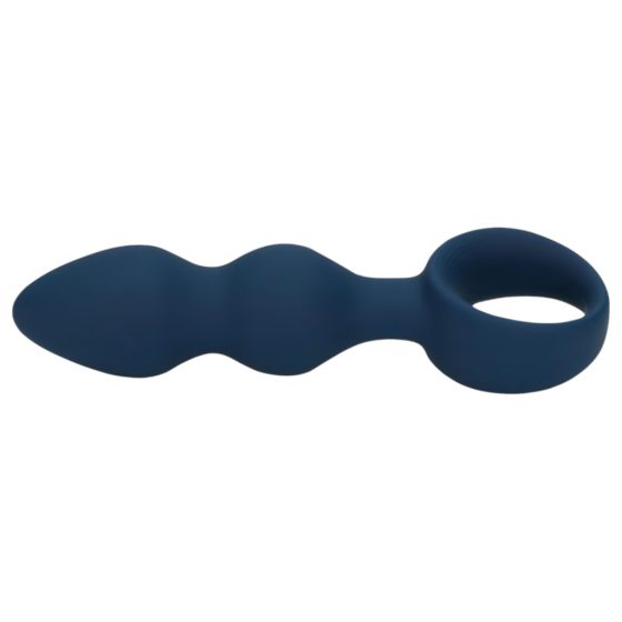 Loveline - Anal Dildo with Finger Loop - Medium (Blue)