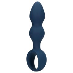 Loveline - Anal Dildo with Holding Ring - Large (Blue)