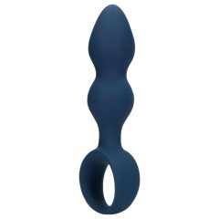 Loveline - Anal Dildo with Grip Ring - Large (Blue)