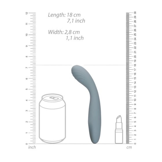 LoveLine - Rechargeable G-spot Vibrator (Gray)