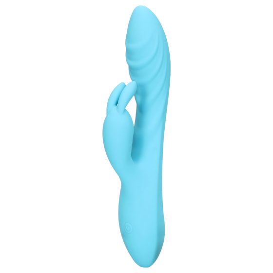 Loveline - waterproof rabbit ear vibrator with clitoral arm (blue)