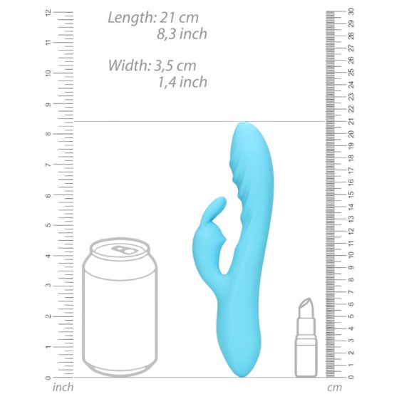 Loveline - Rechargeable, Waterproof Rabbit Vibrator (Blue)