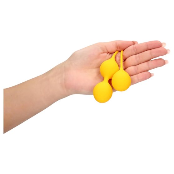 Loveline - Silicone Kegel Balls Set - 2 Piece (Yellow)