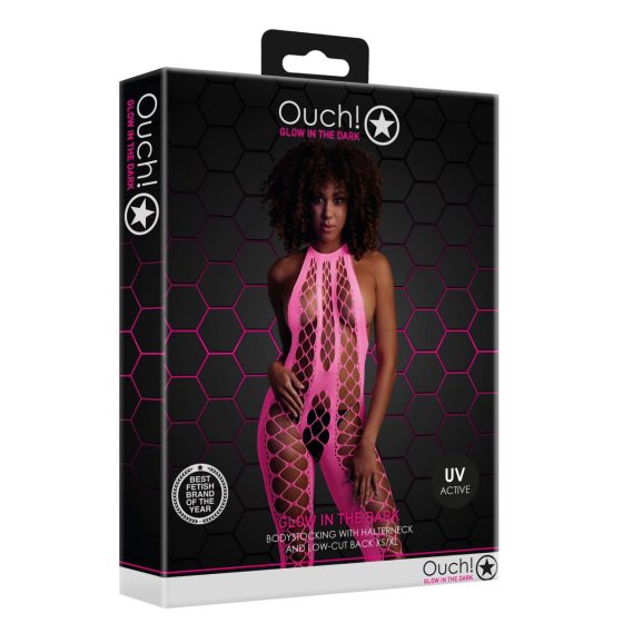 Ouch! - Fluorescent Open Jumpsuit (Pink)