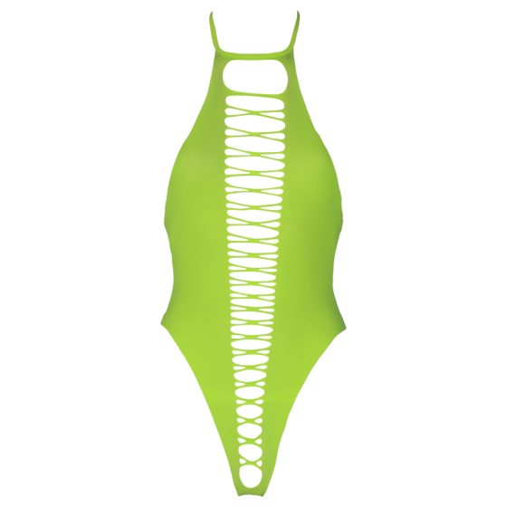 Ouch! - Fluorescent Open Bodysuit (Neon Green)