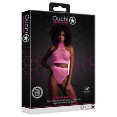 Ouch! - Fluorescent Lingerie Set (Pink)