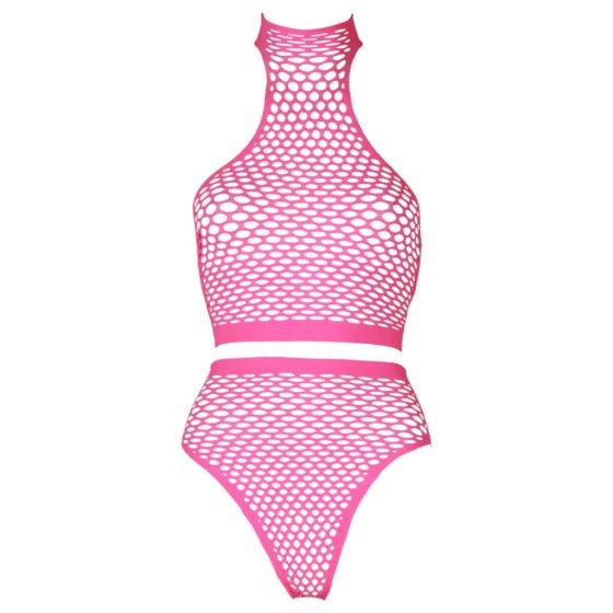 Ouch! - Fluorescent Lingerie Set (Pink)