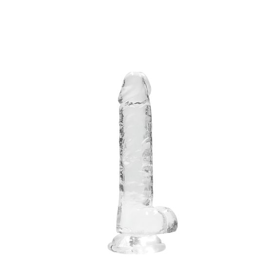 REALROCK - Transparent Lifelike Dildo - Clear (17cm)