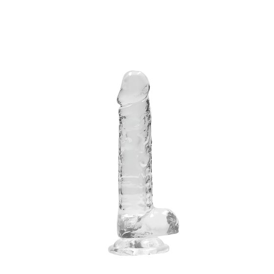 REALROCK - Transparent Lifelike Dildo - Clear (17cm)